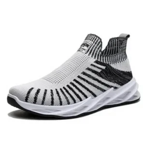 Vanilashoe Men'S Fashion Mesh Breathable Lightweight Stripe Sneakers