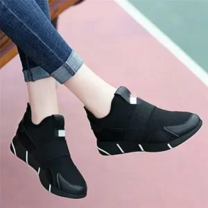 Vanilashoe Women Fashion Slip On Round-Toe Shoes