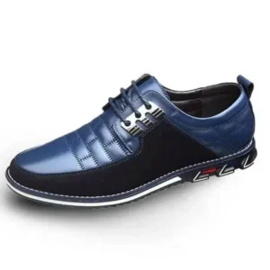 Vanilashoe Men Casual Check Pu Shoes