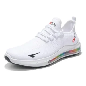 Vanilashoe Men'S Casual Rainbow Bottom Air Cushion Running Sneakers