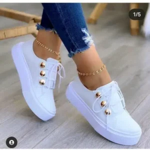 Vanilashoe Women Plus Size Casual Platform Sneakers