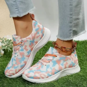 Vanilashoe Summer Women Fashion Breathable Casual Colorful Printed Sneakers