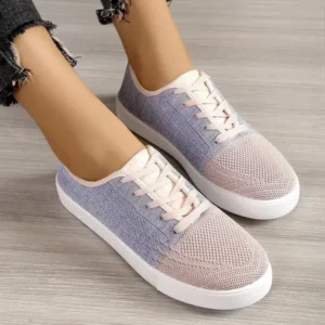 Vanilashoe Summer Women Fashion Casual Fly-Woven Mesh Breathable Sneakers