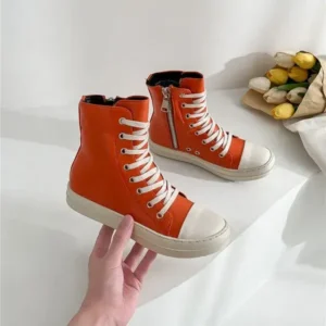 Vanilashoe Orange Up Platform High Top Casual Shoes